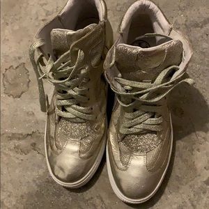 Teenmix Golden metallic wedge sneakers US 7 240cm